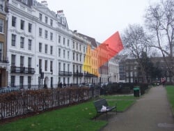 12 bloomsbury square from the park