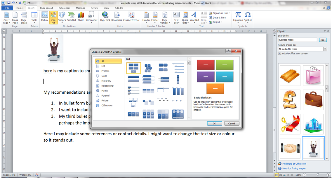 using clipart in word 2010 - photo #36