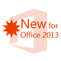 new for microsoft office 2013